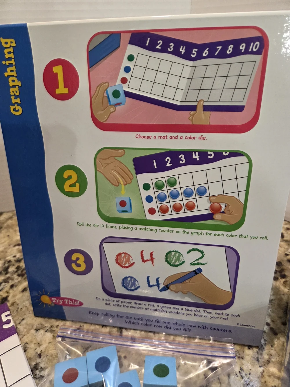 Lakeshore Learning Instant Learning Center Graphing Math TT954 Homeschool Age 4+